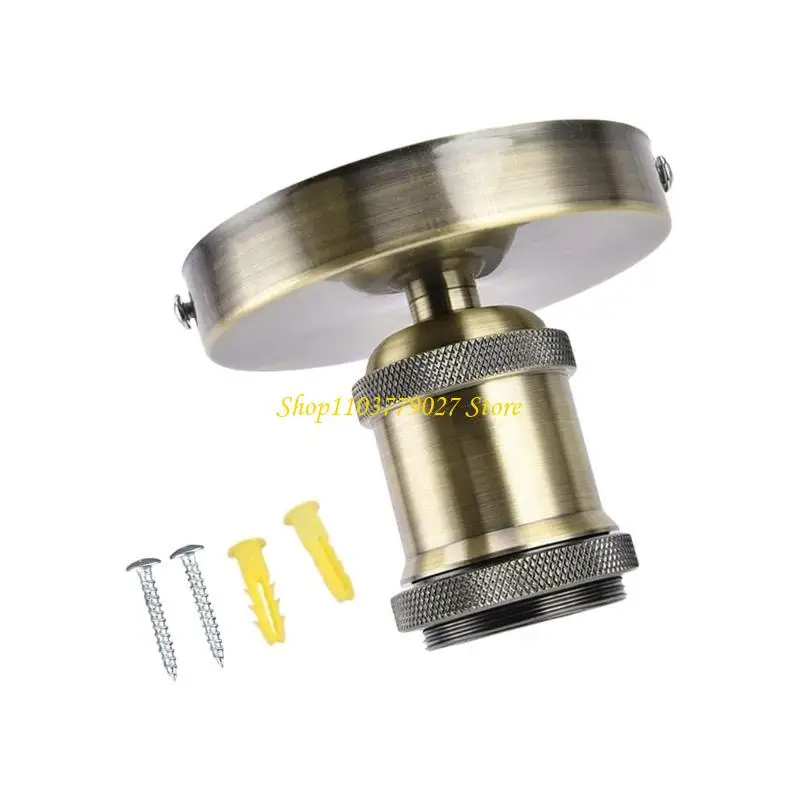 

C4DF E27 Screw Head Light Socket Vintage Bulb BaseCeiling Screw Light Lamp Holder Lampholder Home Decoration Enduring