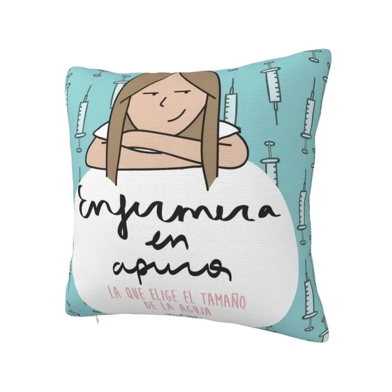 Enfermera En Apuros Doctor Nurse Medical Throw Pillow for Sofa Nordic Cushion Cover Soft Pillowcase