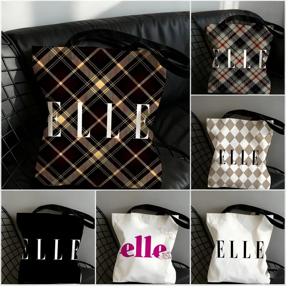 E-ELLE BRAND FASHION Storage Bags Large Capacity Canvas Bag For Female Students To Hold Books Tote Mommy Bag