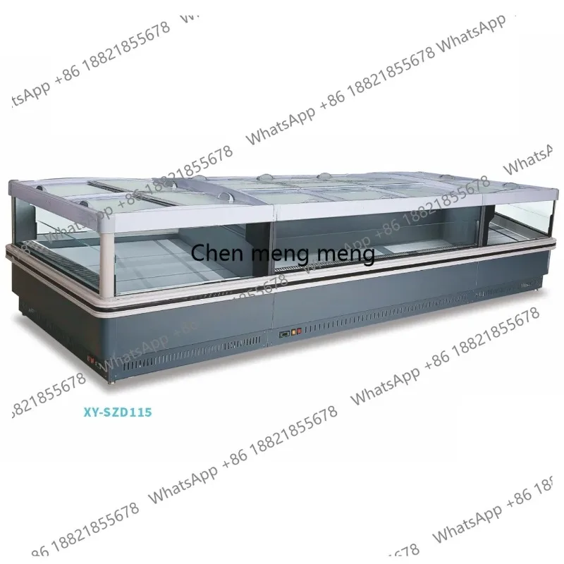 E132 Shangchao Island Cabinet Computer Temperature Control Energy-saving Fan Commercial Refrigeration and Fresh-keeping Cabinet