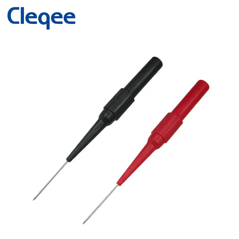 Imagem -05 - Cleqee P5007 10 Peças Sondas de Teste de Multímetro Sondas Traseiras Agulhas de Perfuração de Isolamento com Soquete de mm Kit de Ferramentas de Carro de Acupuntura 30v
