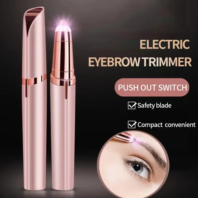 

2026Women Electric Eyebrow Trimmer Eye Brow Shaper Pencil Face Hair Remover For Women Automatic Eyebrow Shavers Pocketknife