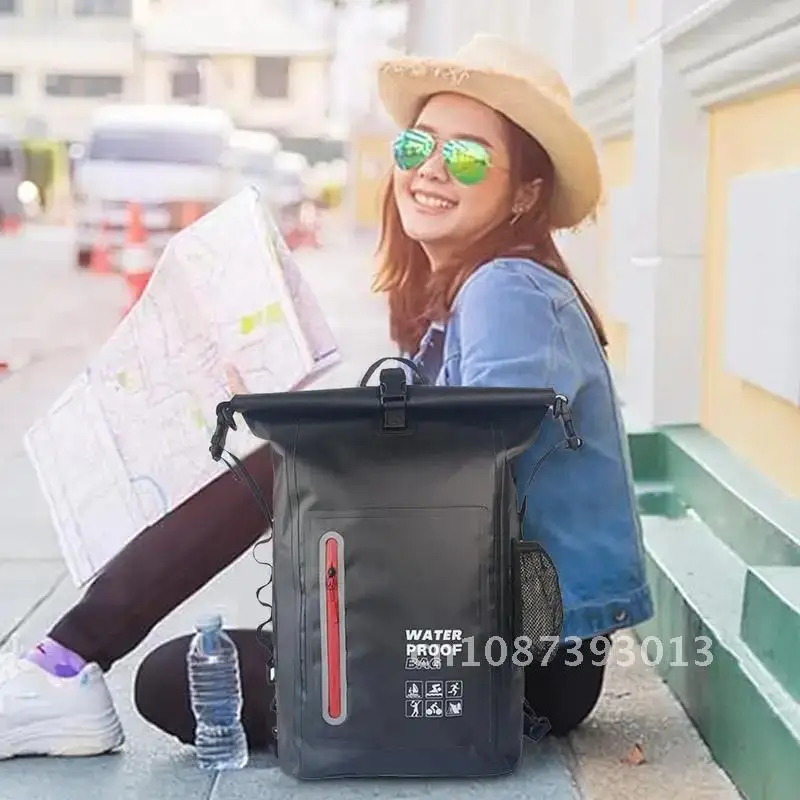Dry Storage Bag Backpack Large Capacity Backpack Marine Comfortable Bags Bag Strips For Versatile Dry Outdoor Travel Reflective