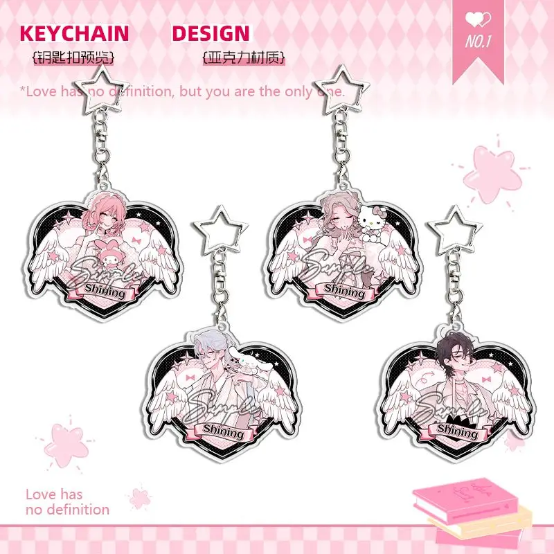 Fall in Love You False Angels Acrylic Keychain Otogi Katsura Toki Ninomae Ikagami Ikazuchi Momoi Kurenai Tote Accessory Pendant