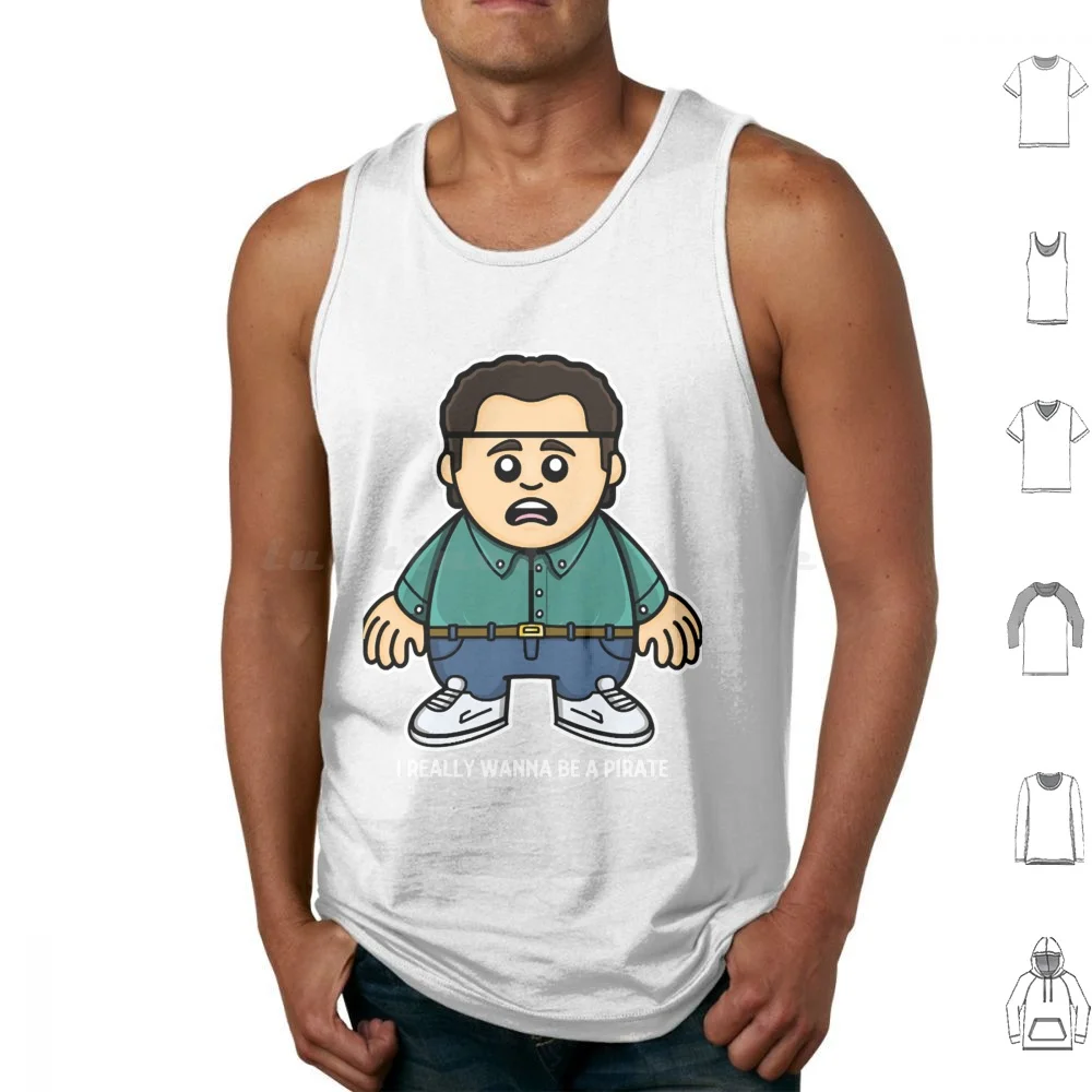 I Really Wanna Be A Pirate Tank Tops Vest Sleeveless Seinfeld Jerry Seinfeld Kramer George 90s Sitcom Funny Tv Elaine Benes
