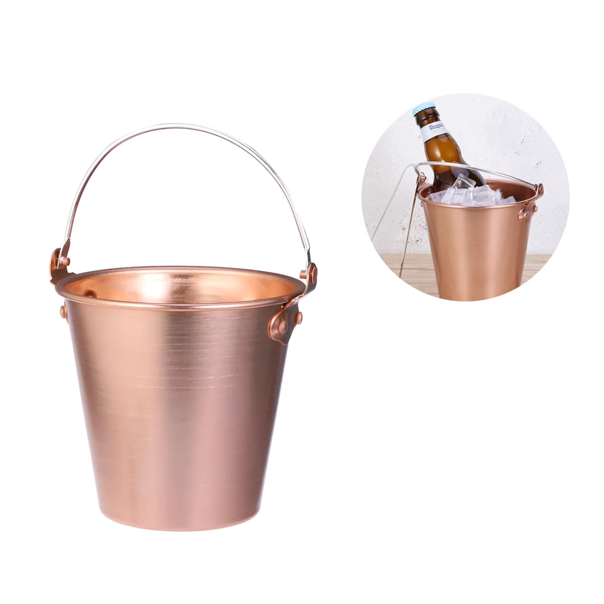 

Aluminum Alloy Ice 1.25L Wine Bucket For Bar Ktv Home Party Wedding Ice Container With Tongs Bucket For Restaurant Hotel Cafe
