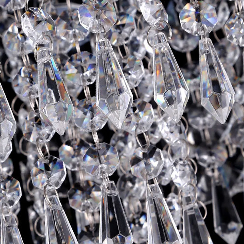 

LED Ceiling Lamp Modern Crystal Chandelier Diamond Cut Warm Lighting 15W 20cm Bedroom Living Room Energy Saving Decorative