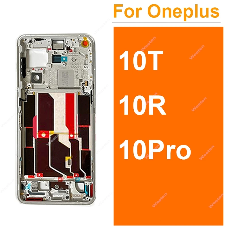 

For OnePlus Oneplus 1+ 10 Pro 10Pro 10R 10T Middle Frame Housing Front Frame Middle Housing with/without Side Button Chassis