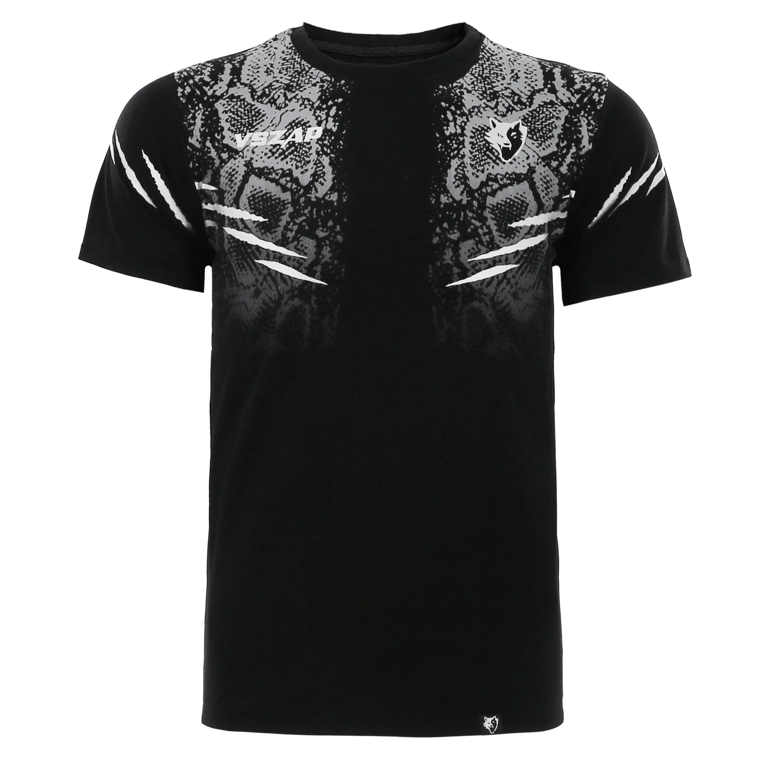 VSZAP MMA BJJ الملاكمة المقاتلة التدريب تي شيرت القطن قصير الأكمام لفن القتال المختلطة الصالة الرياضية تجريب الملابس #6