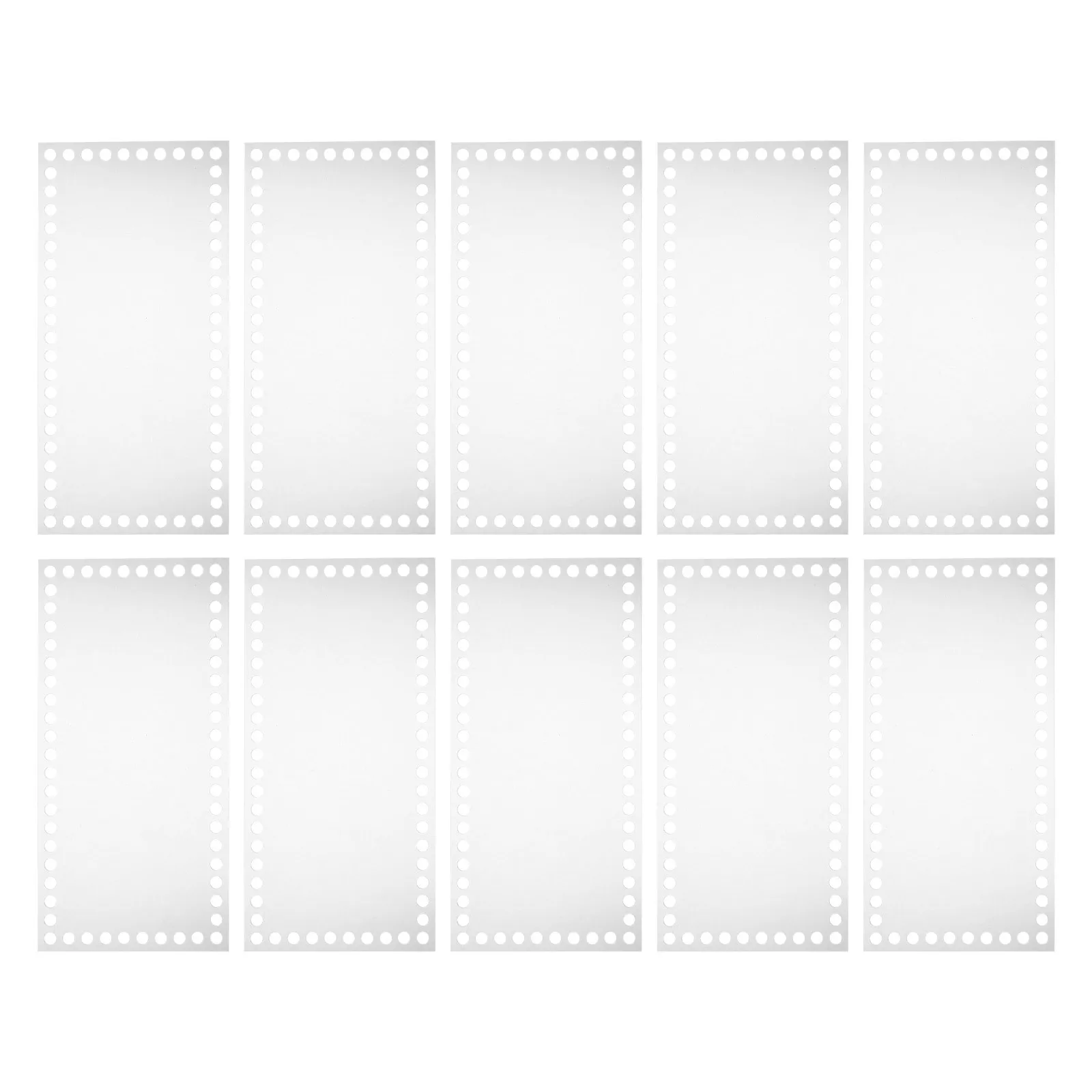 10 قطعة مستطيل من الأكريليك الشفاف قاعدة سفلية 2 مللي متر مستقر قوي لسلة كروشيه النسيج قيعان حقيبة ذاتية الصنع