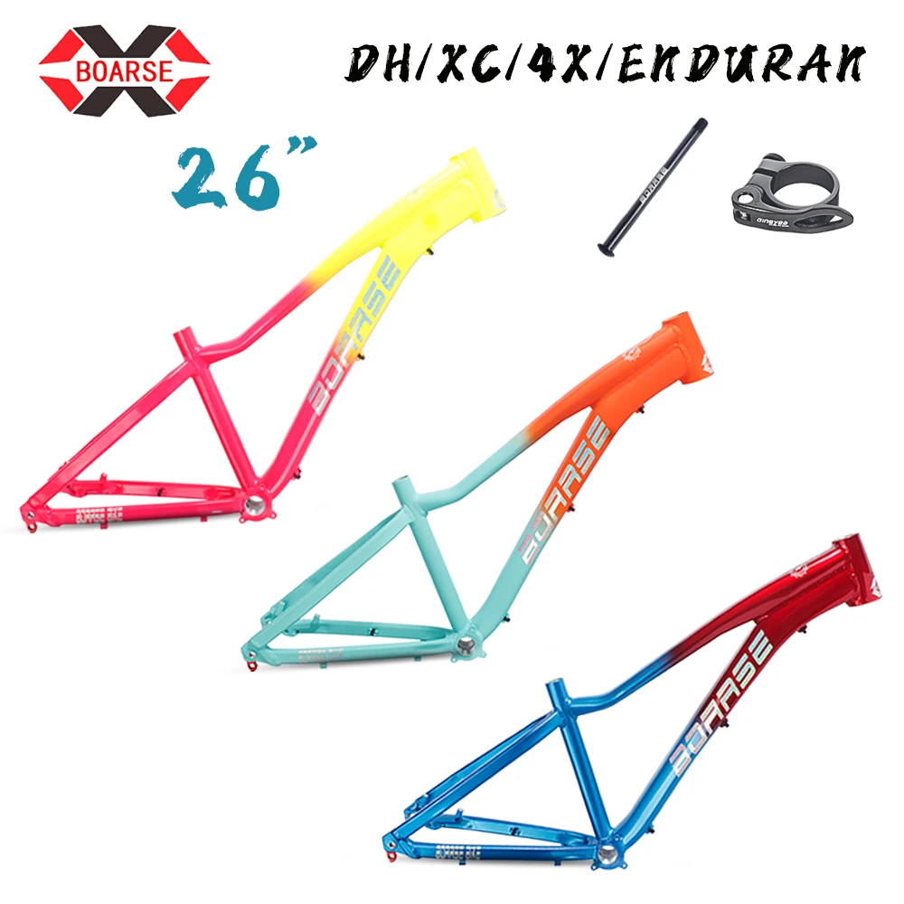 BOARSE Bicycle Bike Frame 26 Inchs DH XC 4X  Street-bike Climbing BMX PUMP TRACK Aluminum Alloy Dirt Jump Frame  XPRO Ultralight