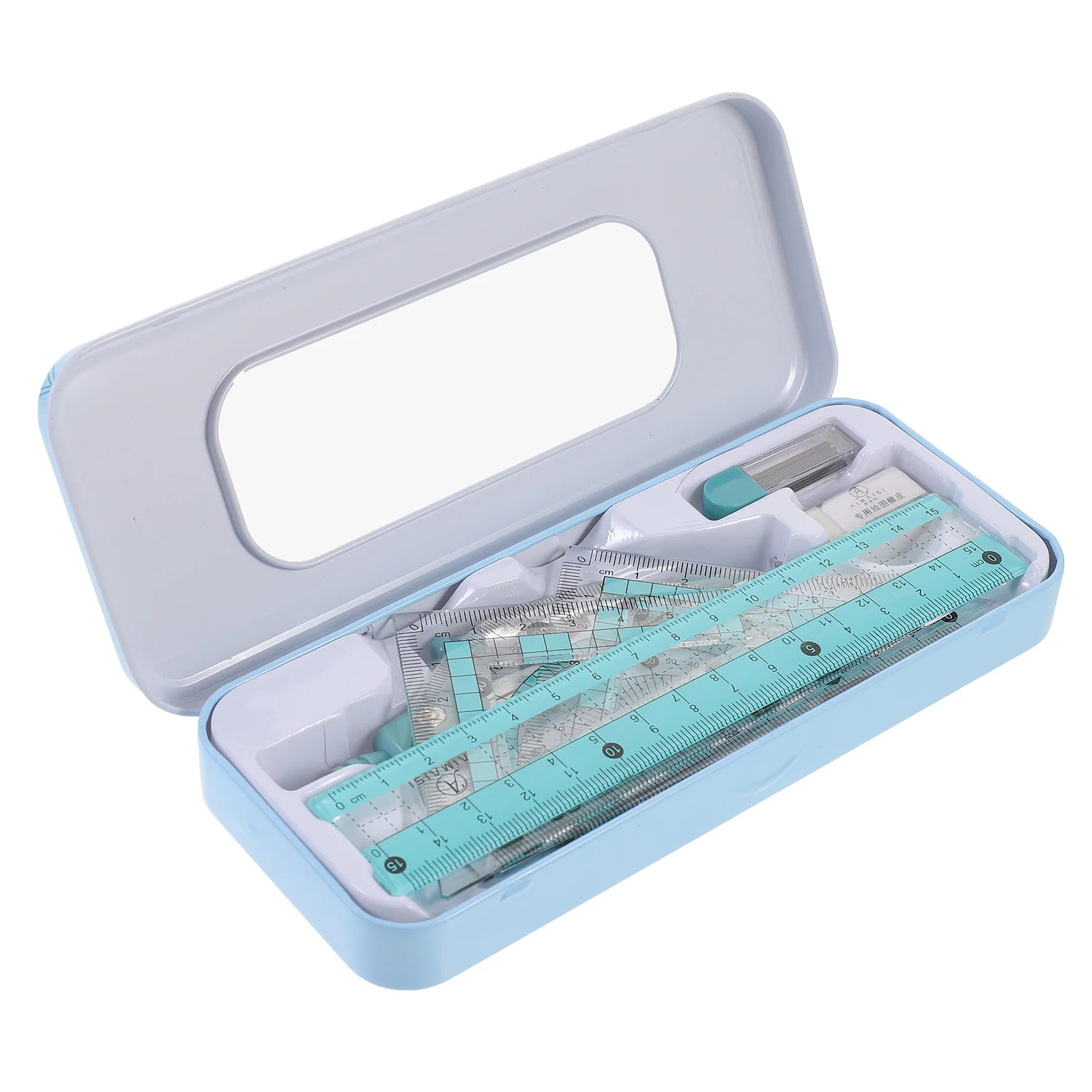 مجموعة واحدة من أدوات مسطرة مثلثة للرسم الاحترافي أداة قياس خفيفة الوزن للفنانين والطلاب والمهندسين المعماريين #3