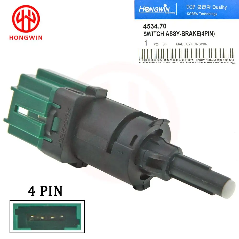 Interruptor de luz de freno para coche, lámpara de parada para Peugeot 9670430580, 4534,70, 9804869480, 9818232480, 207, 307, 208, Citroen C3, C4,