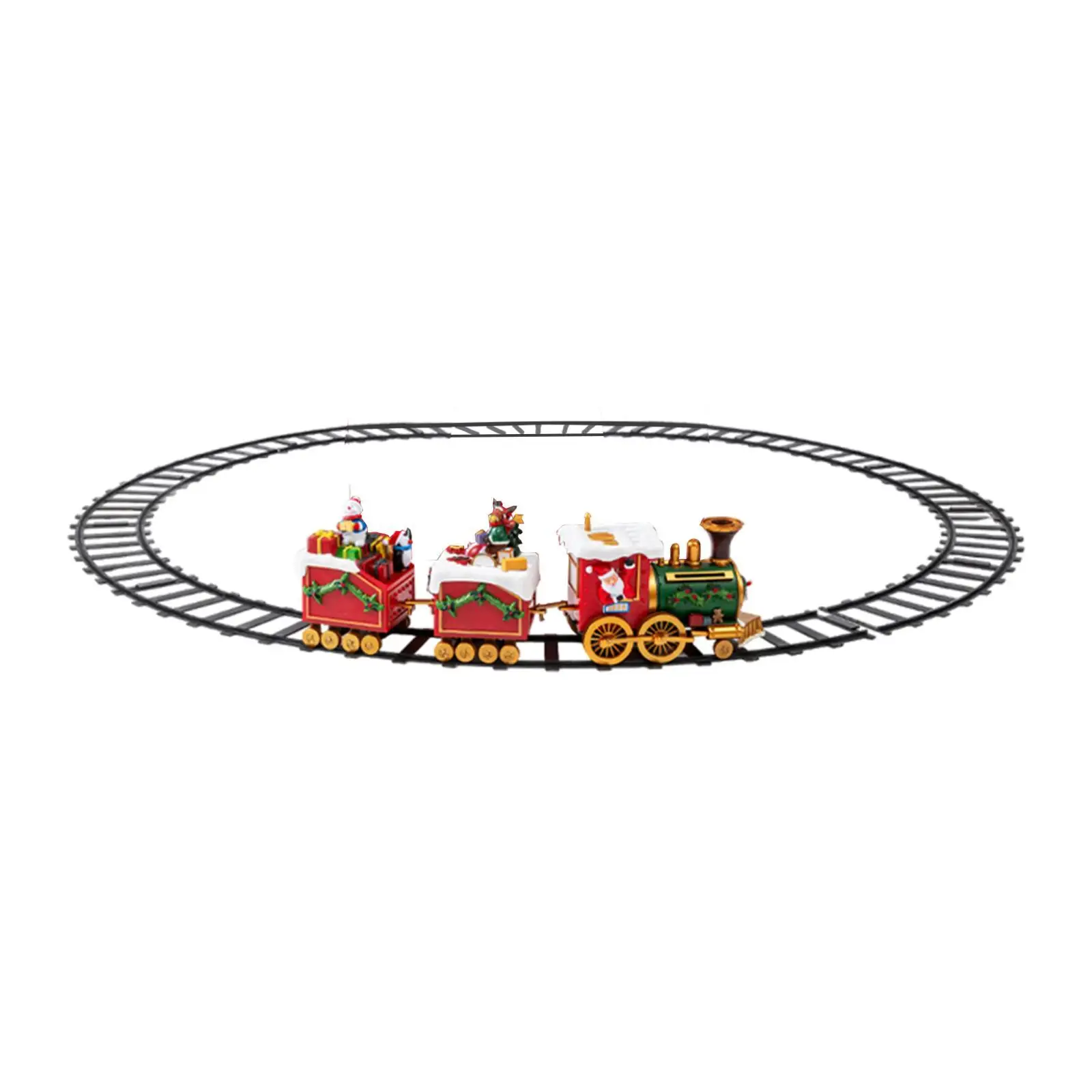 1.37m Christmas Train Set Around Under The Tree Electric Train Toy Xmas Decorations Steam Train for Kids Birthday Party Gifts