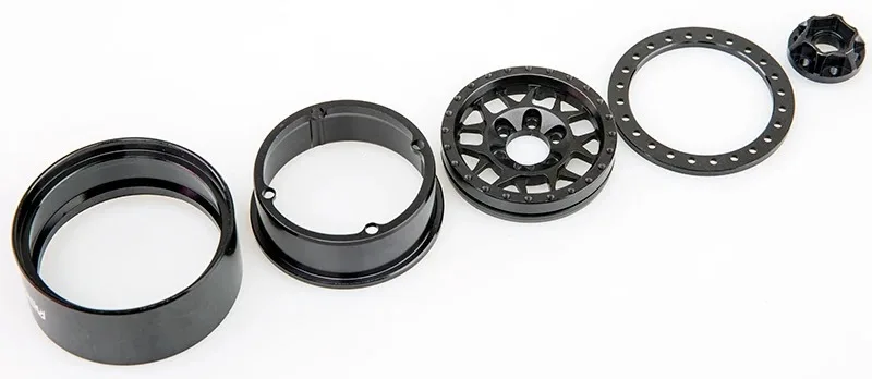 RhinoCrawler 4 SZT. Aluminiowe Felgi Beadlock 1.9 Cala do Samochodów RC Crawler 1/10 Axial SCX10 RR10 Wraith TRX4 TRX-6