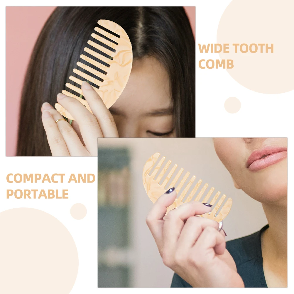 

2Pcs Anti-Static Wide Tooth Combs for Women Curly Wet Long Hair Detangle Styling Travel Tool Wide Tooth Comb Comb for Men