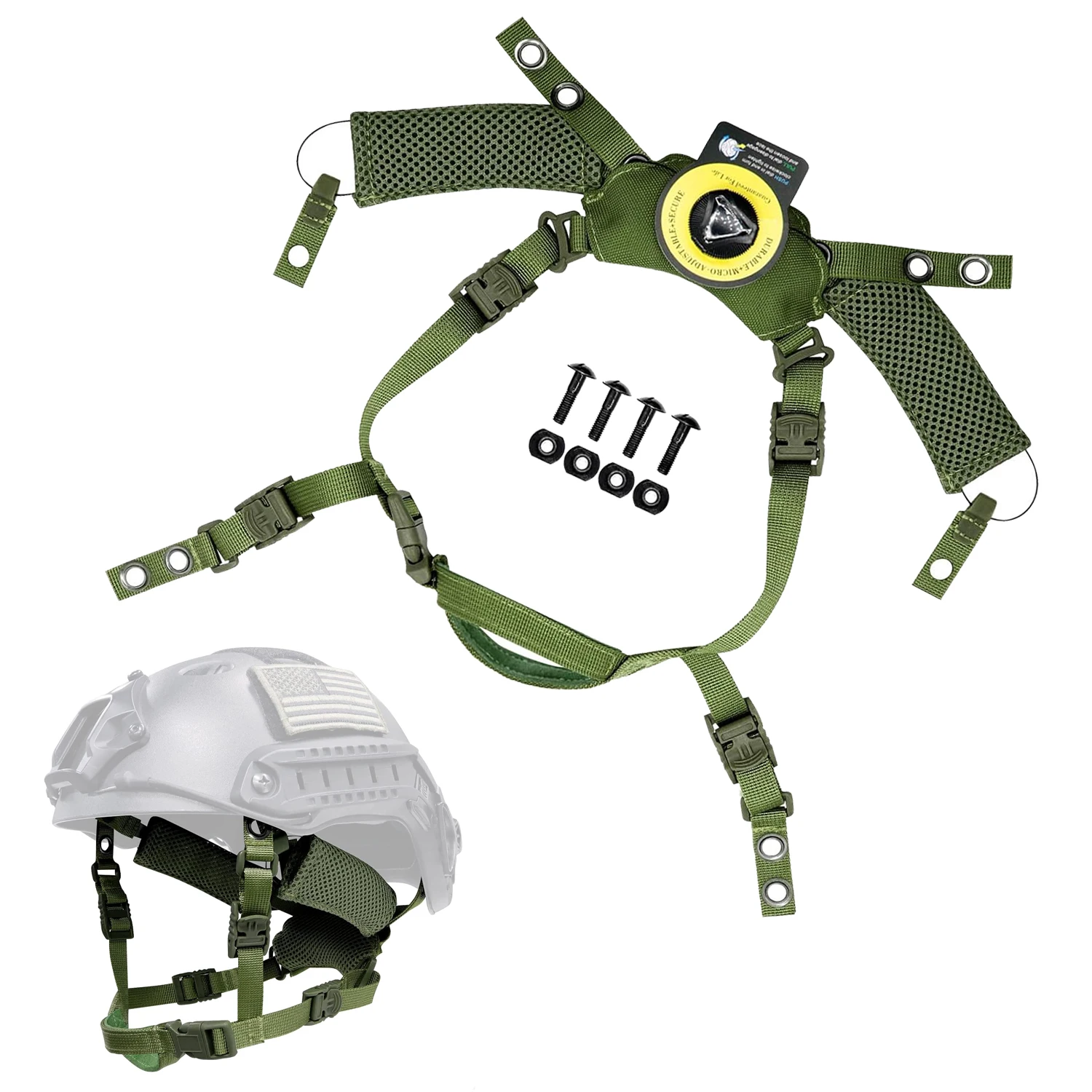 

Adjustable Dial Suspension System Chin Strap Helmet Accessories for Fast for MICH for Wendy Helmet