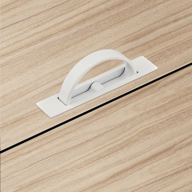 

Tatami Floor Drawer with Invisible Handle, Black Recessed Pull Modern Minimalist Storage Cabinet for Bedroom Living Room 1Pcs