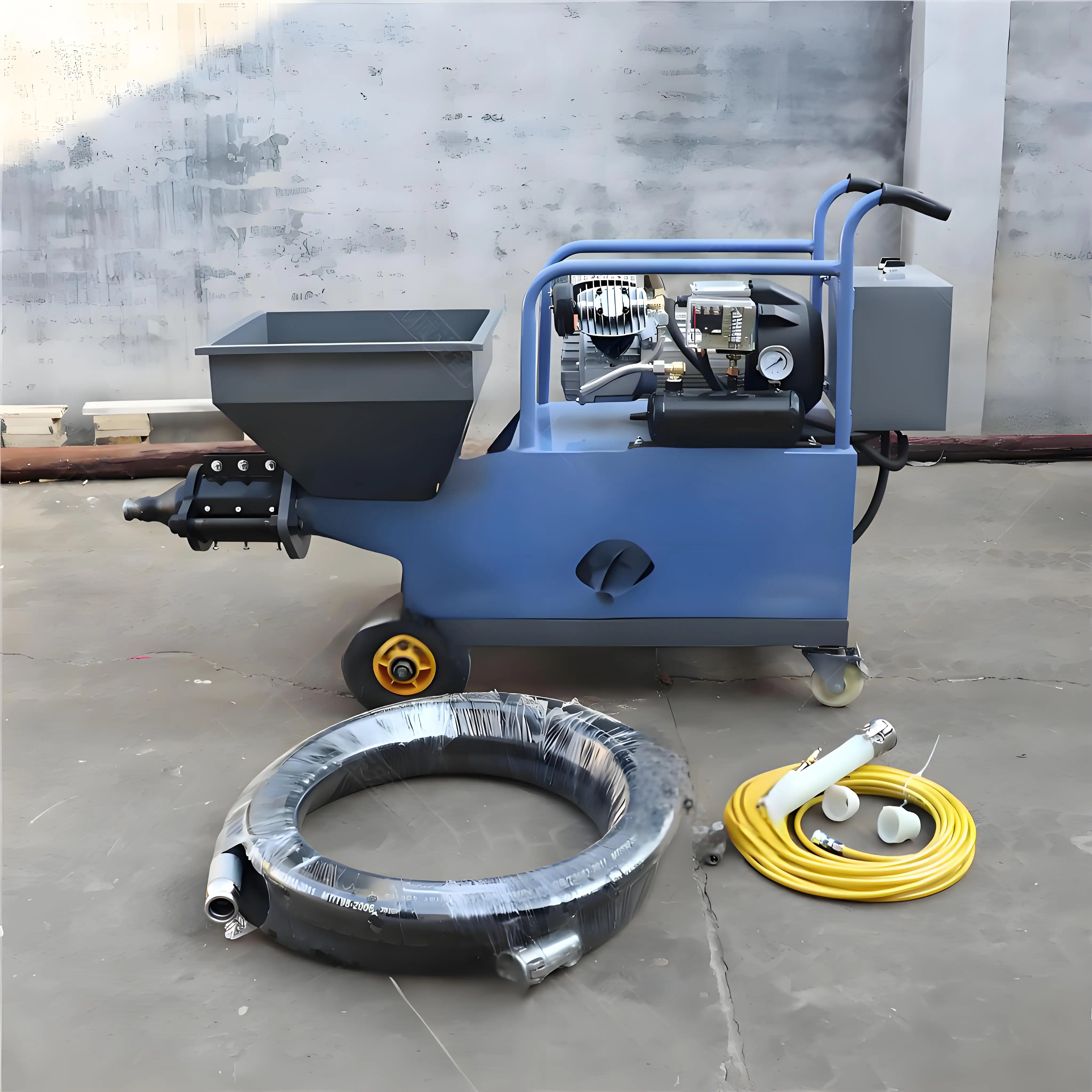 Mortar Mixing Spraying Machine Professional Cement Mortar Spraying Machine Mortar Spraying Machine with Mixer