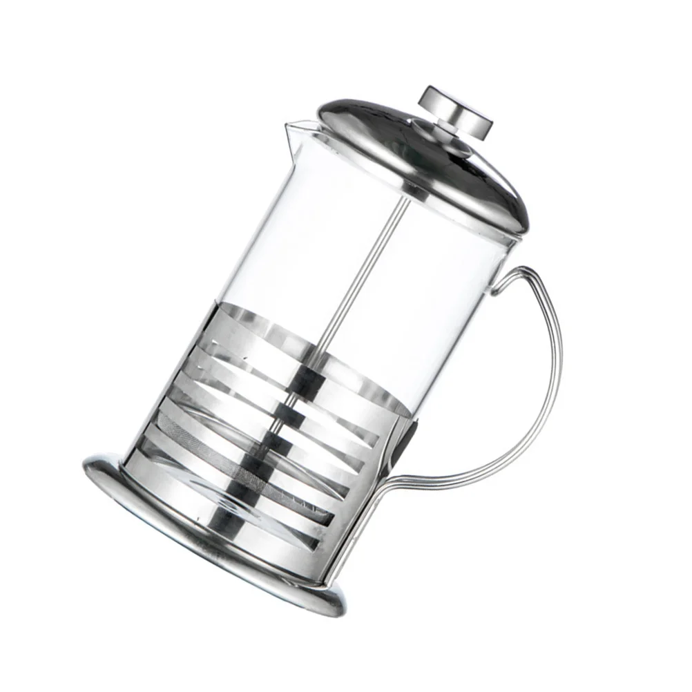 

1Pcs Heat Resistant Coffee Pot Glass Filter Multi Purpose Stainless Steel Tea Infusion Container 600ml Safe