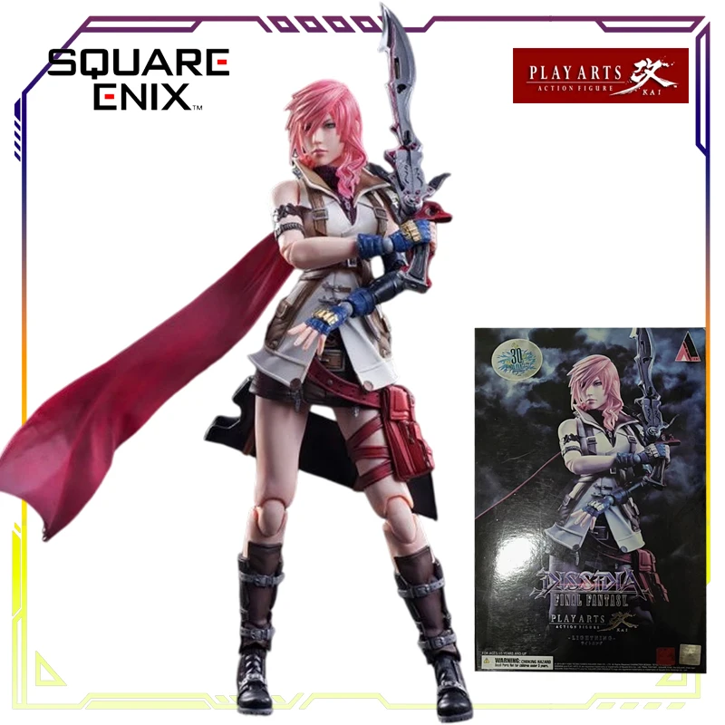 

SQUAREENIX Original PLAY ARTS Modified Series Lightning Anime Action Figure Model Toys Movable Model Ornaments Gifts Fo Boys