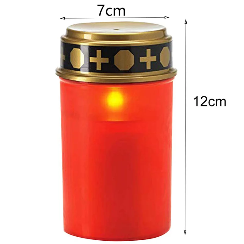 LICE-3X شمعة القبر لأضواء القبر الشمسية مع إضاءة LED ضوء القبر الرياح المختلفة