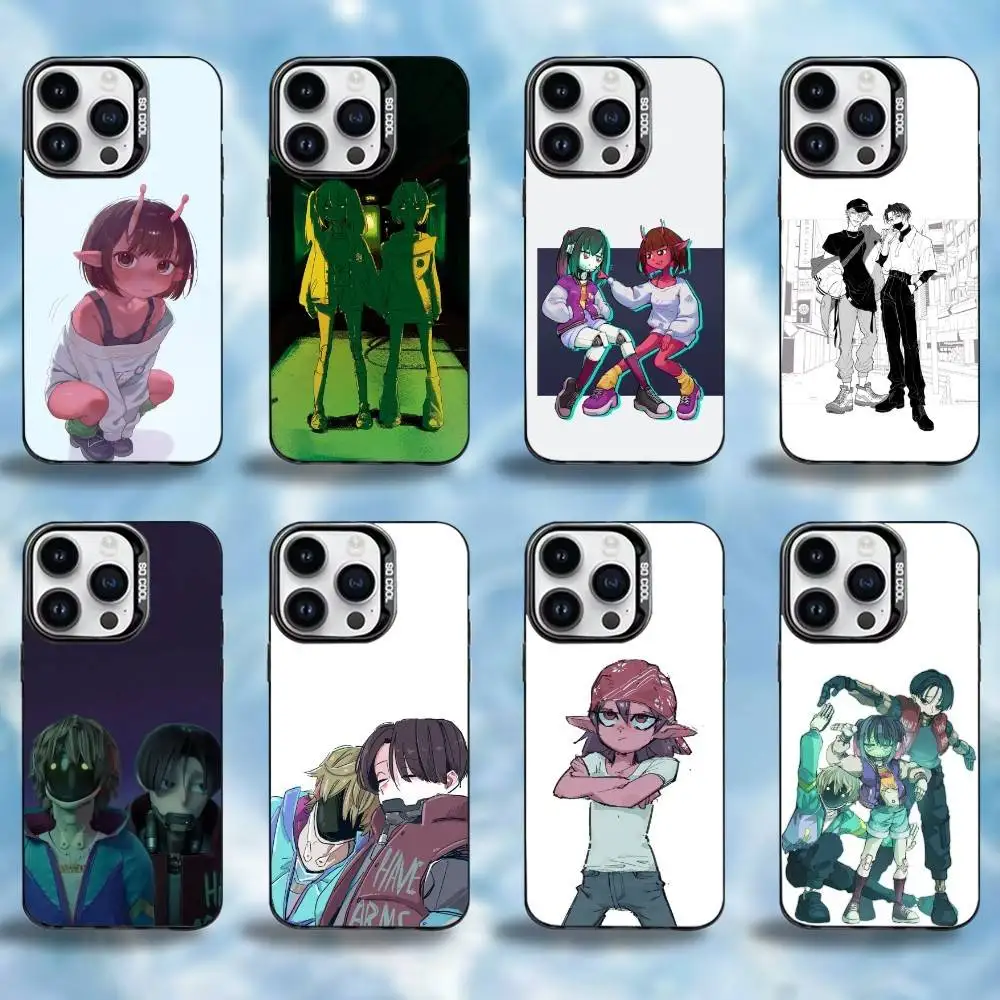 

M-Milky subway Phone Case For iPhone17,16,15,14,13,12,Pro Max Black Colorful Phone case