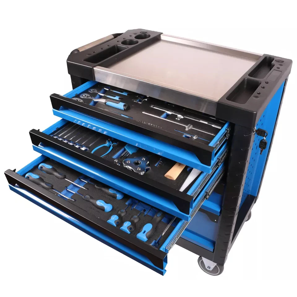 New Arrival Professional Garage Mechanical Tool Box Roller Cabinet Kraft Tool Trolley Workshop Hand Tools