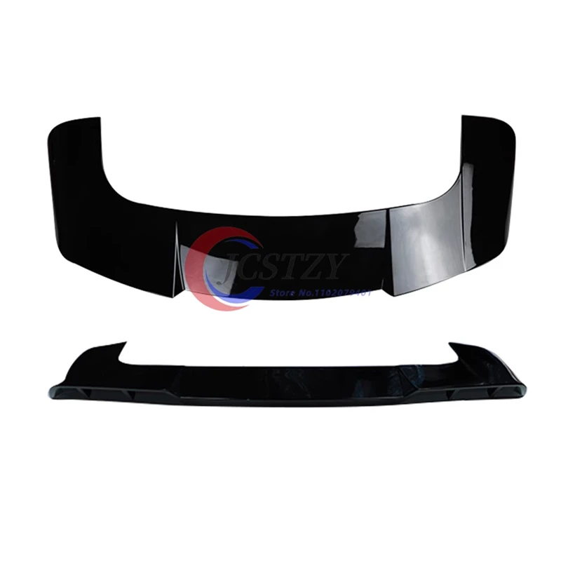 2023 إلى ما يصل لاند روفر رينج روفر سبورت L461 سيارة خلفية منتصف سبويلر الجذع الجناح الشفاه بواسطة ABS طقم هيكل أسود لامع #5