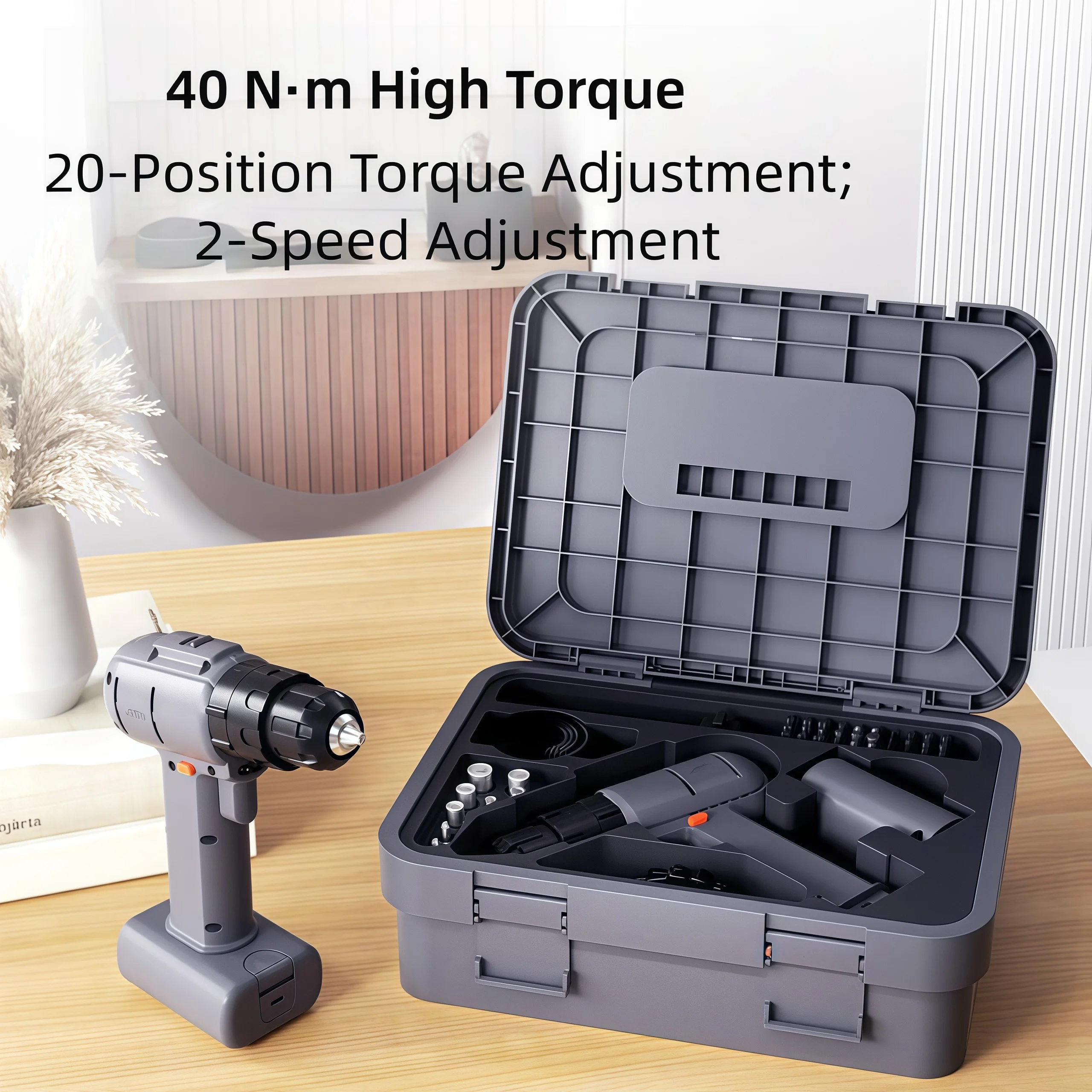 

Беспроводной шуруповерт и ударный гайковерт JIMIHOME с аккумуляторами 2000 мАч, многофункциональная электрическая отвертка для мужчин, для домашнего ремонта