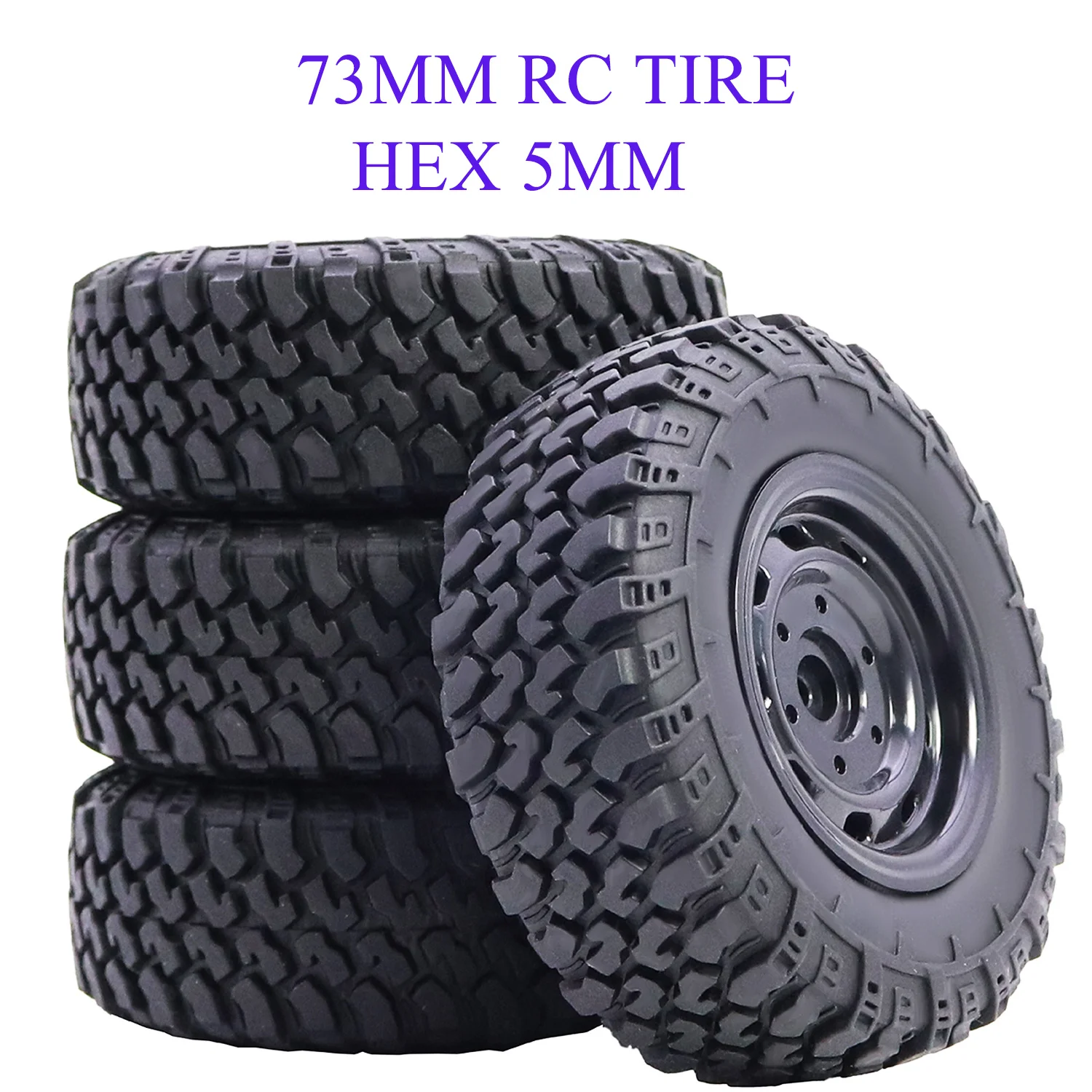 

MN82S 73 мм * 28 мм 5 мм шестигранные шины для радиоуправляемых внедорожников MN99S MN98 MN99 MN82 MN78 MN168 WPL C24-1 B36 C64 JJRC Q75 Запчасти для грузовиков