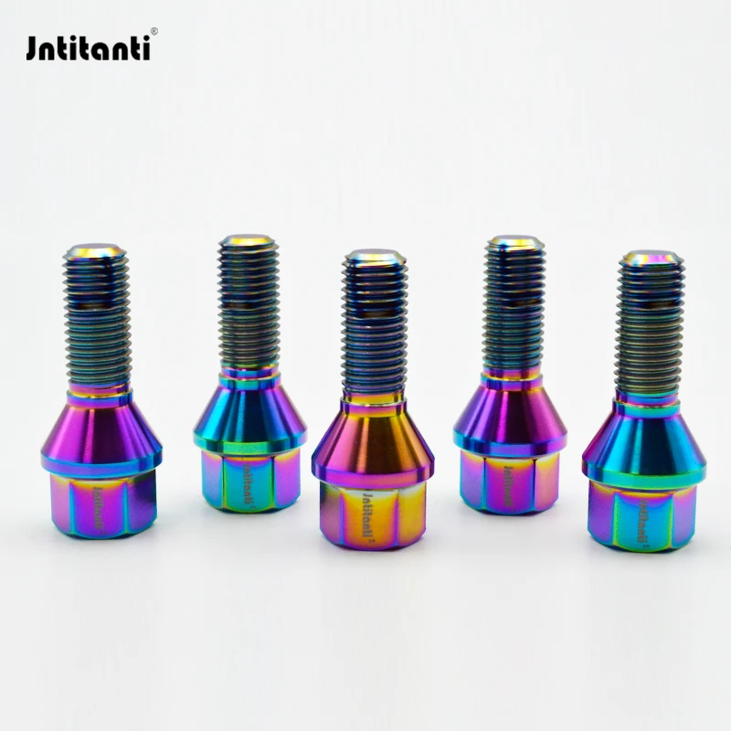 Jntitanti Gr5 titanium Rear wheel bolt M10*1.25*28-45mm for BMW hub screws