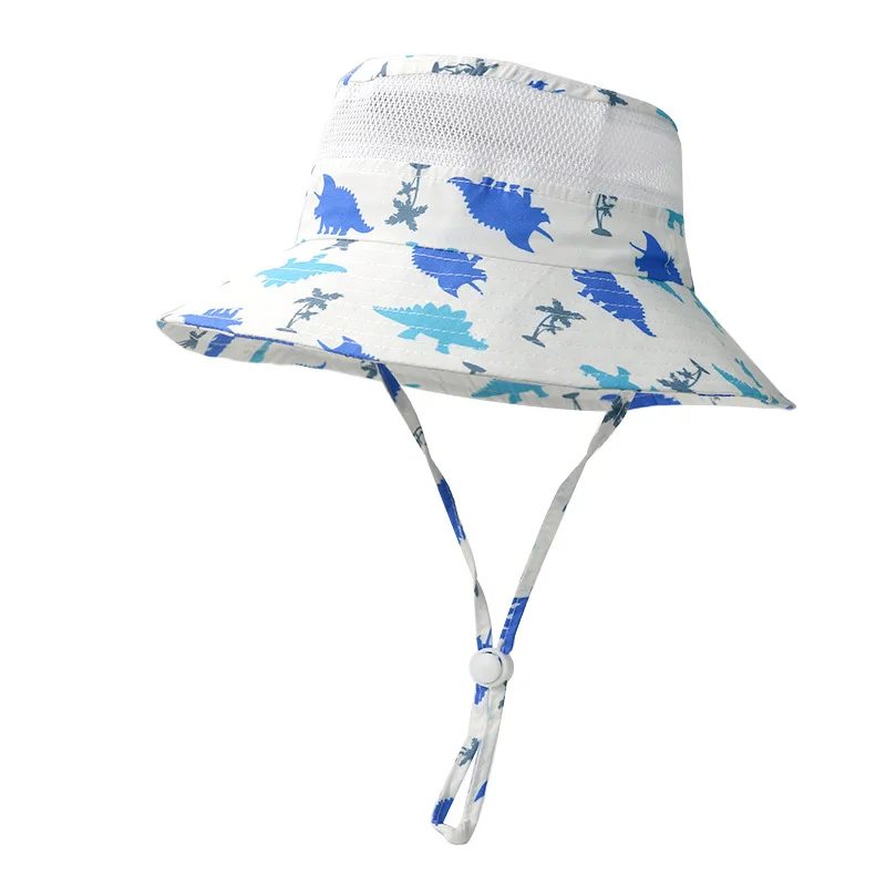 

Bucket Hat Kid Summer Sun Beach Accessory Big Brim Upf50 With String Breathable Mesh Cap For Boy Girl Teenagers