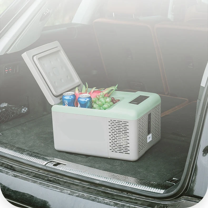 Guaranteed quality Portable Car Refrigerator Freezer With Pull Rod Fridge Cooler 12/24 For  Camping Bbq