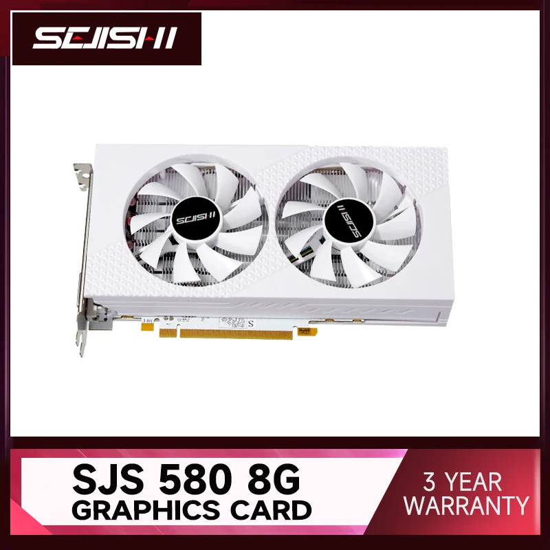 

Игровая видеокарта SEJISHI AMD RX580 8 ГБ 2048SP GDDR5 256 бит PCI Express 3,0 × 16 8-контактный графический процессор Radeon RX 588 placa de video Diy