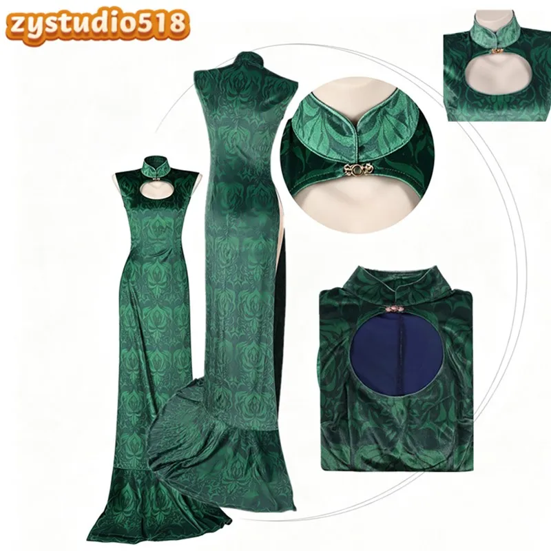 Disfraz de Cosplay de Boa Hancock para Mujer, Vestido Cheongsam, Disfraz de Pirata de Anime, Traje para Halloween, Carnaval y Fiestas