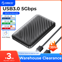 ORICO USB3.0 5Gbps Hard Drive Enclosure 2.5 Inch SATA to Micro B HDD SSD Case Support Auto Sleep for PC Laptop Notebook HDD