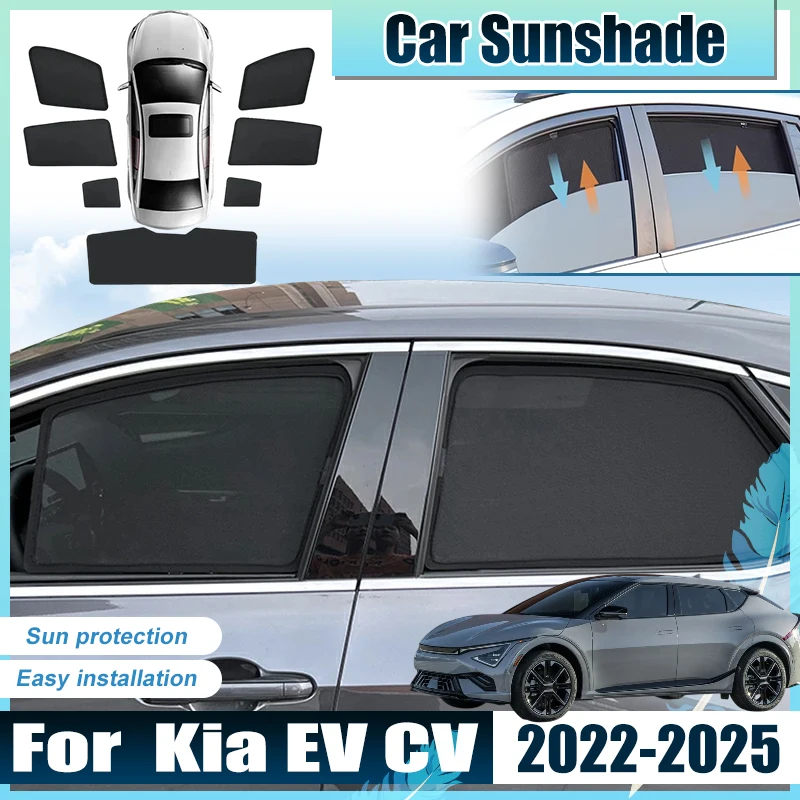 

For Kia EV Accessories CV 2022 2023 2024 2025 Car Window Sun Shade Covers Anti UV Visors Heat light Shield Sun Baffle Accesorios