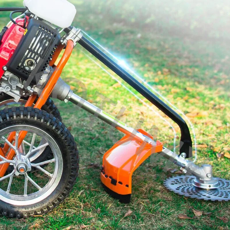 Hand-push Lawn Mower Engine Gasoline Grass Trimmer Agricultural Weeding Machine 2/4 stroke Grass Cutter Ditching Machine