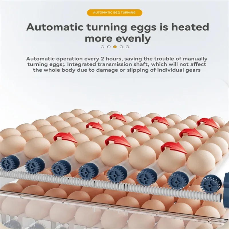 Fully Automatic Hatching Machine 36-64 Capacity Egg Incubator 110V/220V Chick Roller Automatic Temperature Humidity Control