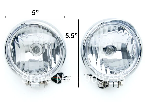 Motorcycle Passing Fog Lamp Headlight SpotLight For Honda Kawasaki Yamaha Suzuki Intruder Volusia VS 700 750 800 1400 1500