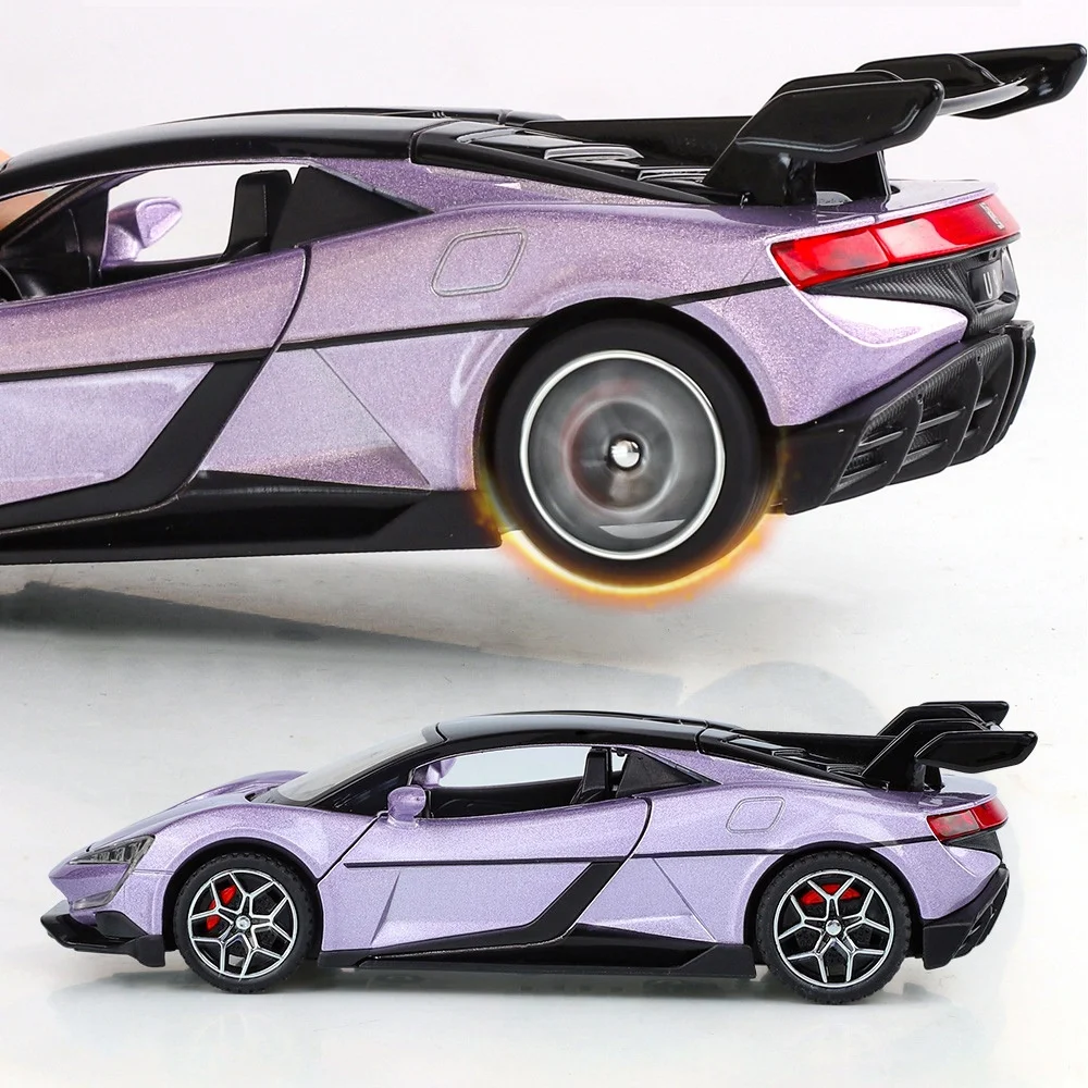 1:32 BYD Look UP U9 Supercar سبيكة يموت يلقي لعبة سيارة نموذج الصوت والضوء لعبة أطفال المقتنيات هدية عيد ميلاد