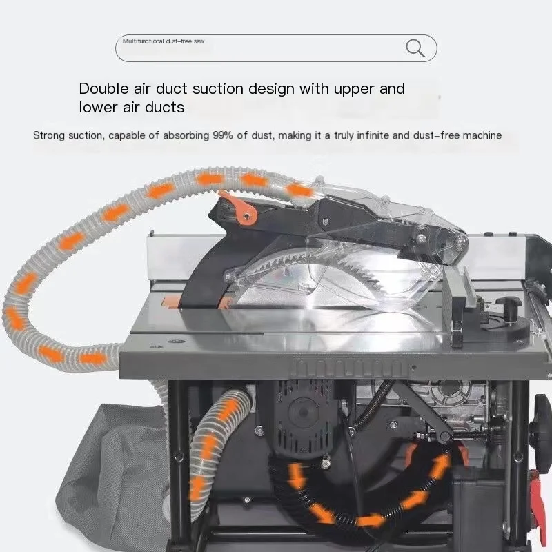 2023 Multifunctional Dust-Free Cutting Saw Electric Precision Dust-Proof Decoration Cutting Machine 2000W 45 Degree 220V 8 Inch