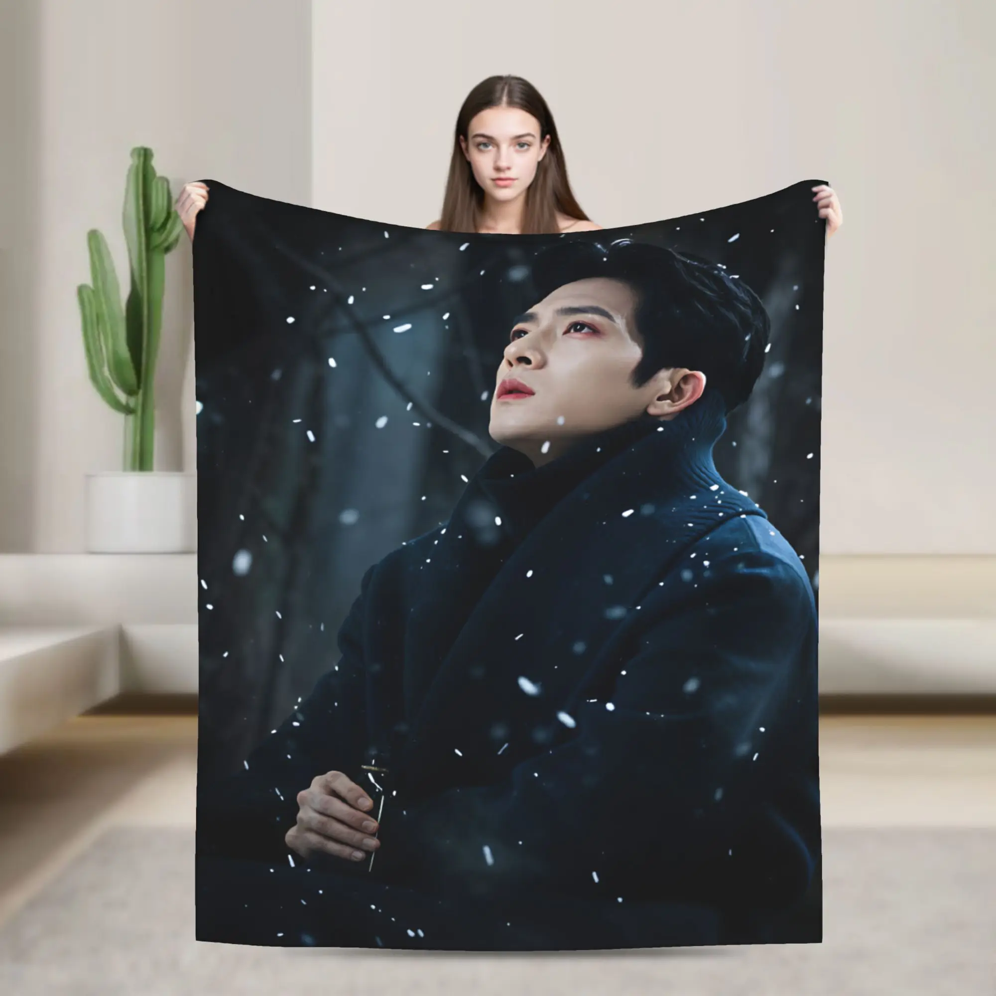 The Early Spring Warm Soft Blanket C Drama Kids Plush Throw Blanket Funny Bedroom Flannel Bedspread Sofa Bed Cover