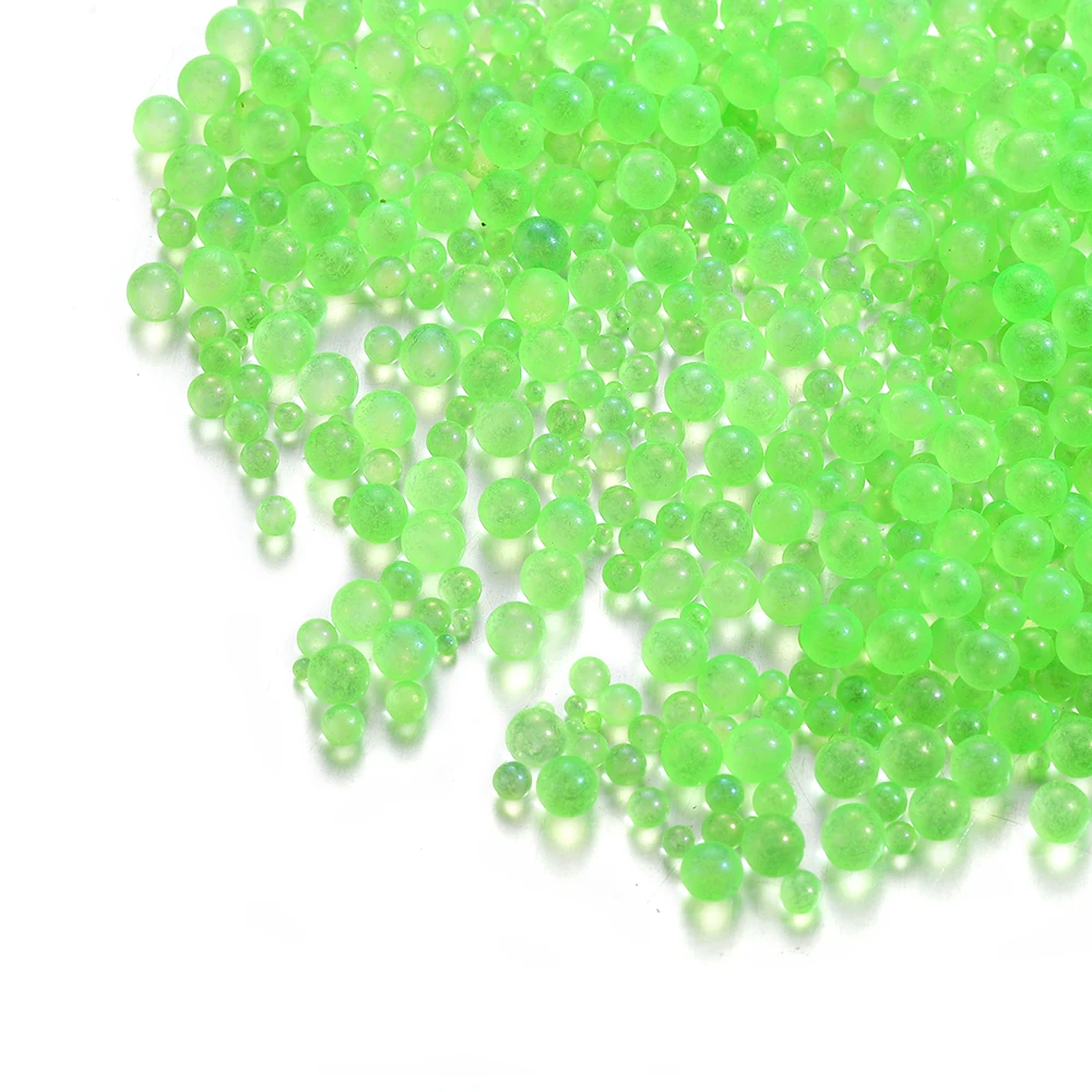 100g 0.4-3mm Mini Bubble Ball Kralen Kleine Glazen Kraal Hars Vulling voor Siliconen Mal UV Hars Epoxy Filler DIY Nail Art Decor
