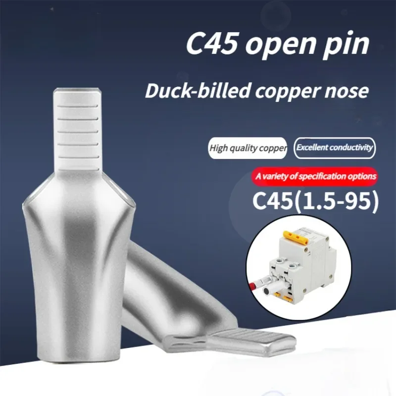 C45c45-2.5/4/6/10/16/25/35/50/70/95mm2 T2 pin copper tip copper wire nose is open.