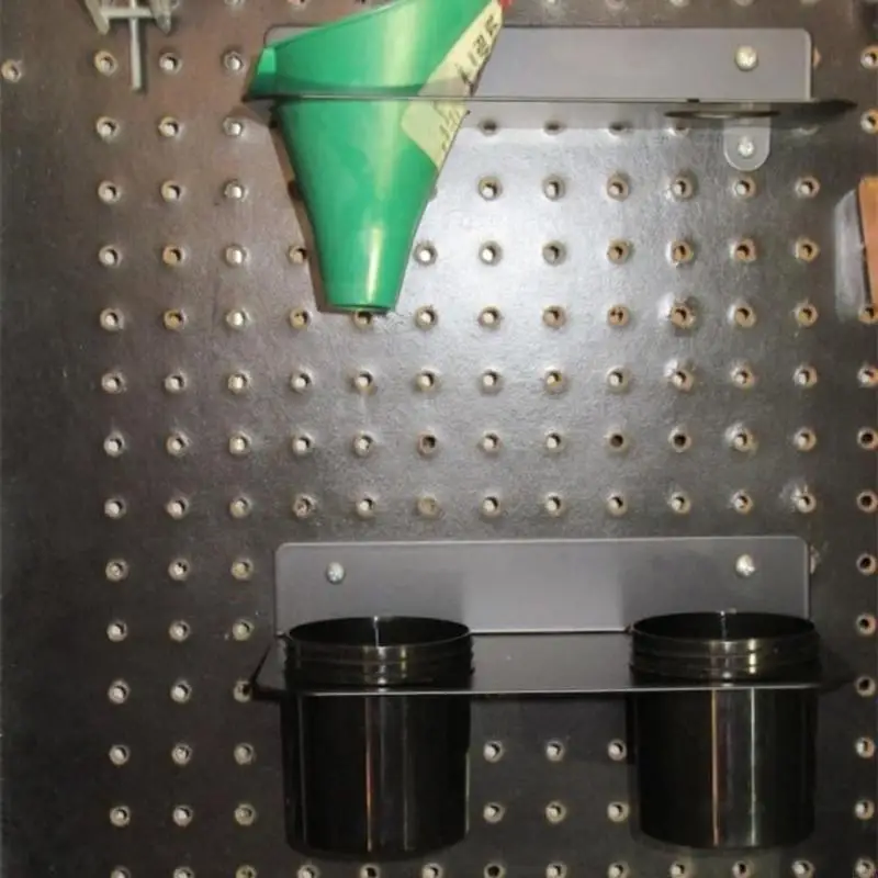 Uchwyt ścienny z podwójnym lejkiem 24BA Wytrzymały stalowy wspornik do organizera garażowego 1,7-2,9 cala Rozmiary podwójnych na