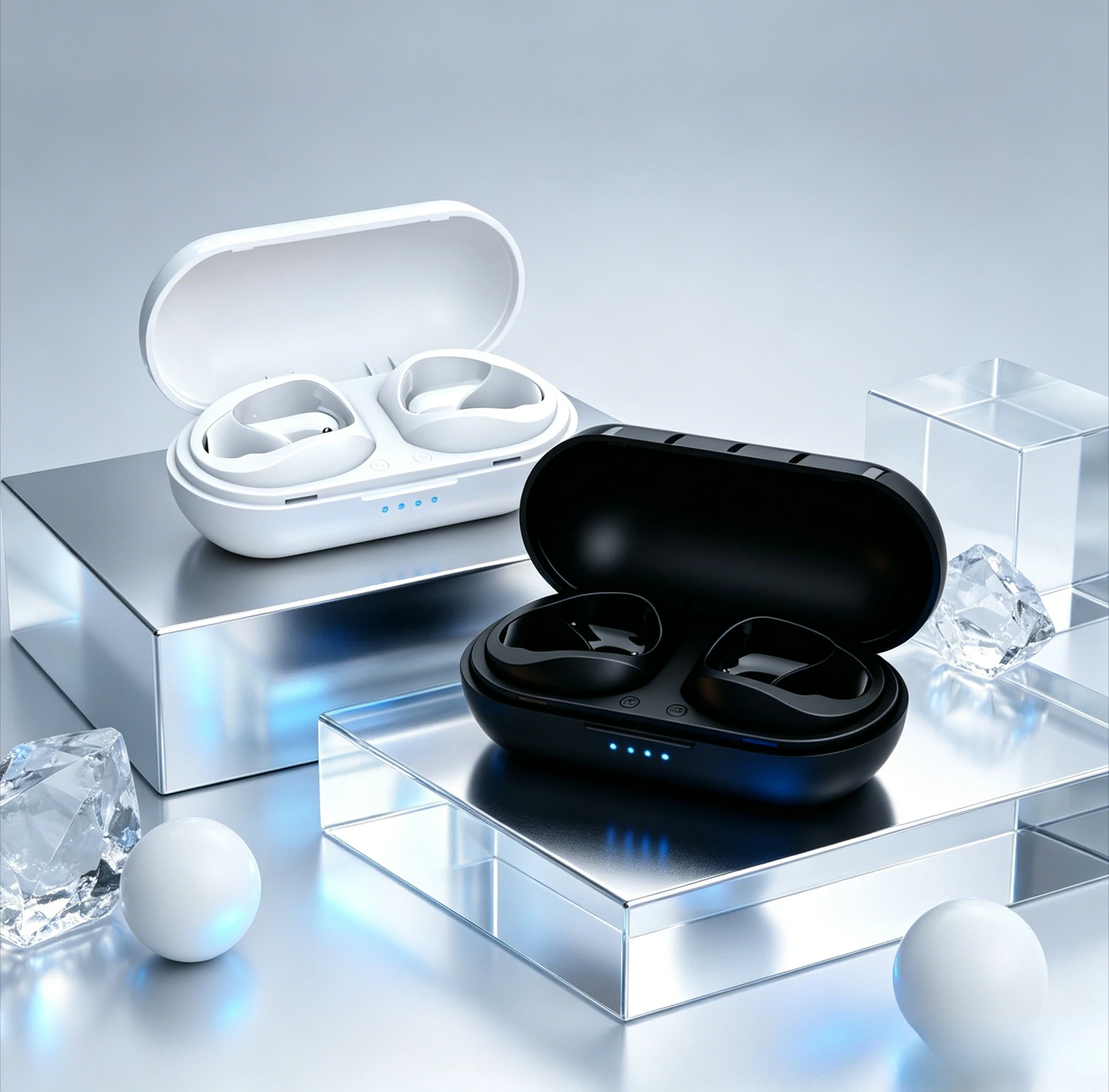 TWS Wireless Earbuds Fone Bluetooth Headphones Compact Bluetooth Earphones Include Wireless Charging Cases for Convenience