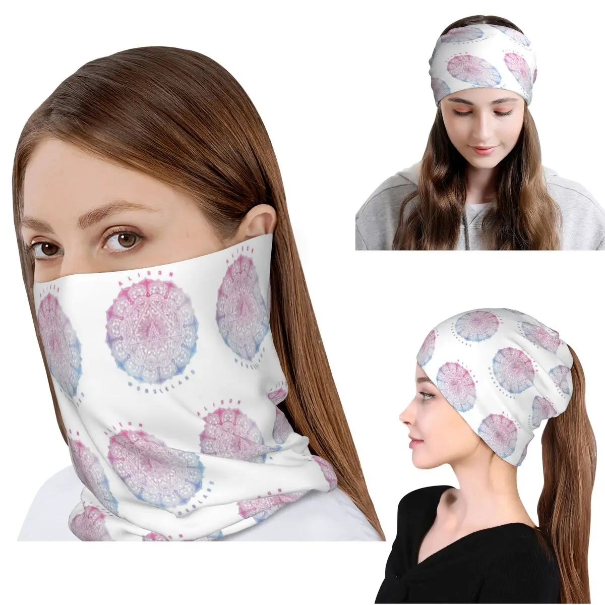 

Alison Wonderland Mandal Bandana Neck Gaiter Wrap Scarf Multi-use Face Mask Beanies Hat for Men Women Adult Winter