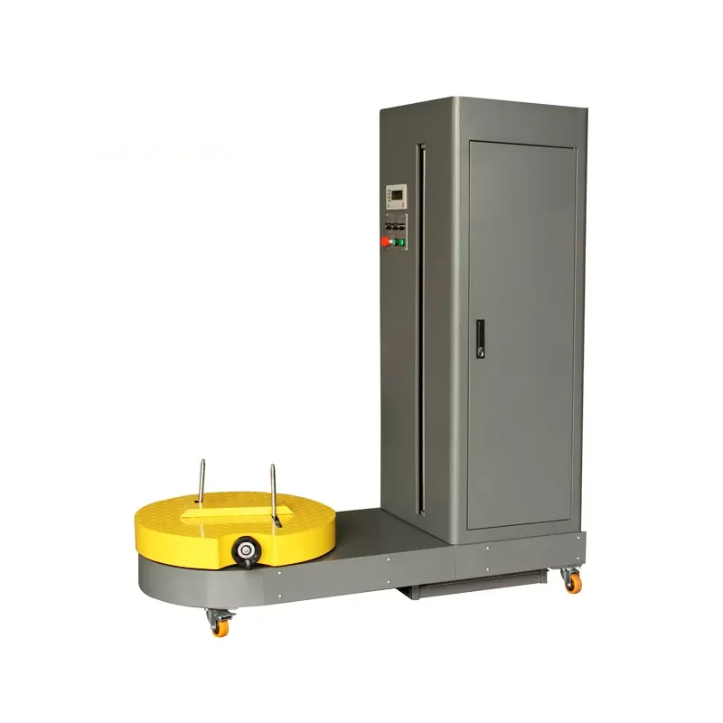 Popular Design Stretch Film Wrapper Packaging Packing Airport Luggage Wrapping Machine